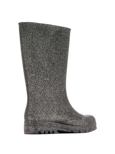 Melissa Welly Glitter Boots In Gray