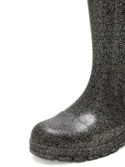 Melissa Welly Glitter Boots In Gray