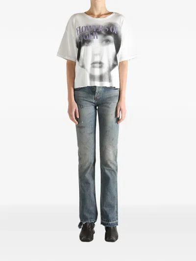 Enfants Riches Deprimes Face-print Short-sleeve T-shirt In White