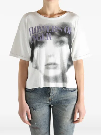 Enfants Riches Deprimes Face-print Short-sleeve T-shirt In White