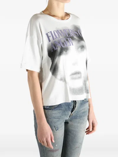 Enfants Riches Deprimes Face-print Short-sleeve T-shirt In White