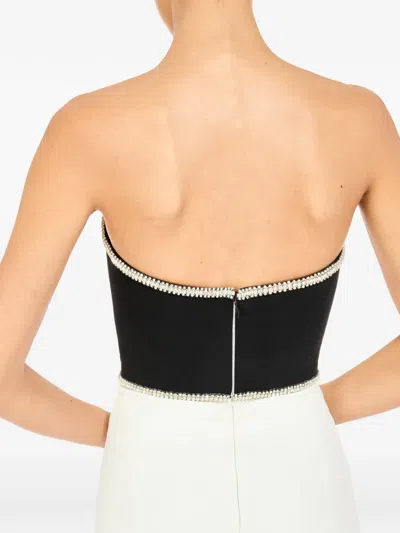 Jenny Packham Odette Bow Embellished Midi Dress In White