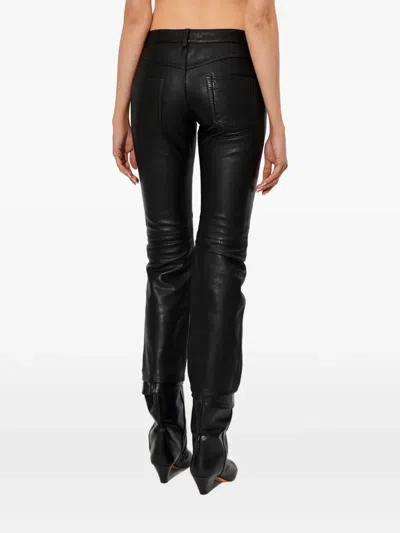 Isabel Marant Vanel Lace-up Trousers In Black