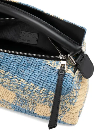 Loewe X Paula's Ibiza Small Puzzle Edge Tote Bag In Blue