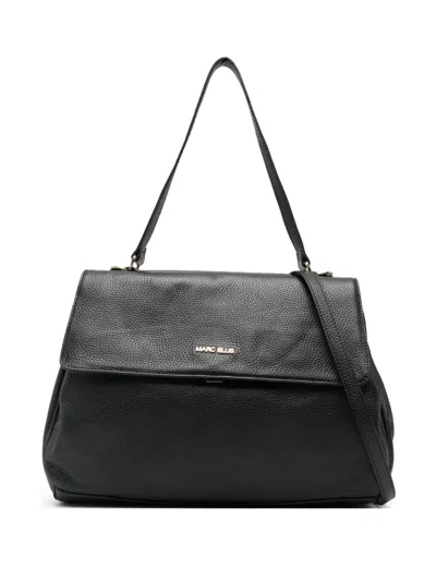 Marc Ellis Medium Jenda Logo-plaque Tote Bag In Black