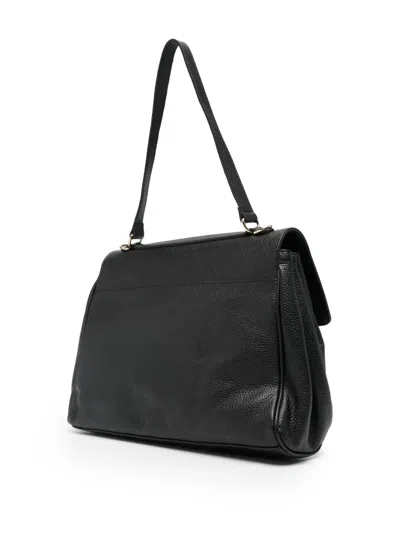 Marc Ellis Medium Jenda Logo-plaque Tote Bag In Black
