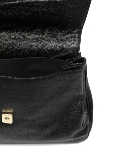 Marc Ellis Medium Jenda Logo-plaque Tote Bag In Black