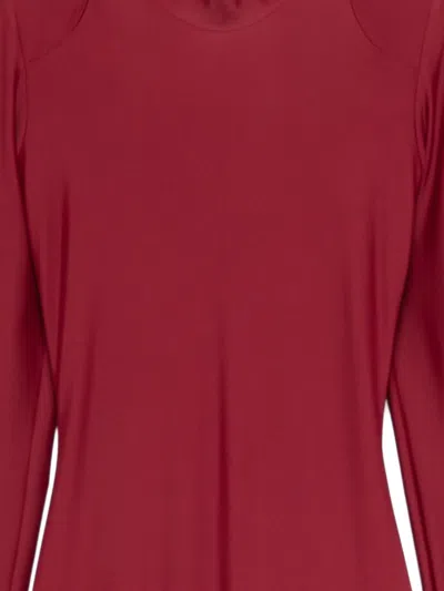 V:pm Atelier Irma Long-sleeve Maxi Dress In Red