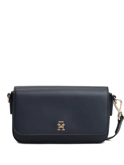 Tommy Hilfiger Logo-plaque Cross Body Bag In Blue