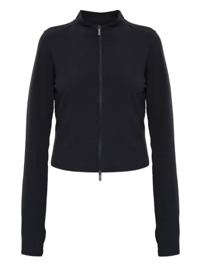 Nike Zip-up Long-sleeved Sweatshirt In Black