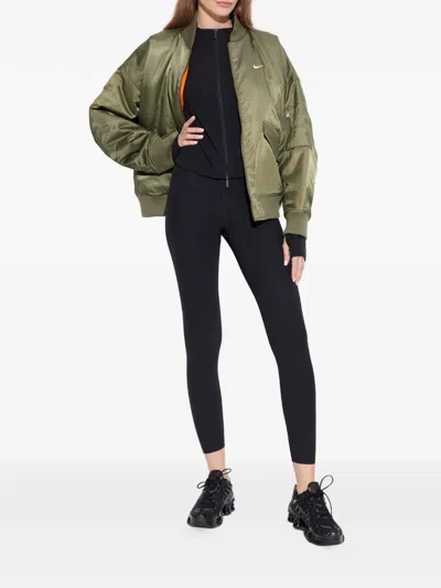 Nike Zip-up Long-sleeved Sweatshirt In Black