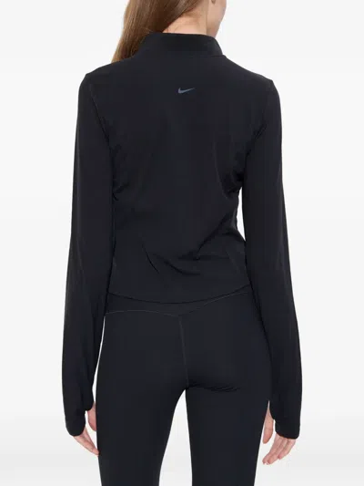 Nike Zip-up Long-sleeved Sweatshirt In Black