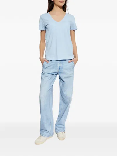 Rag & Bone Elasticated Trousers In Blue