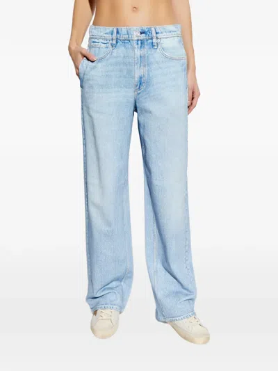 Rag & Bone Elasticated Trousers In Blue