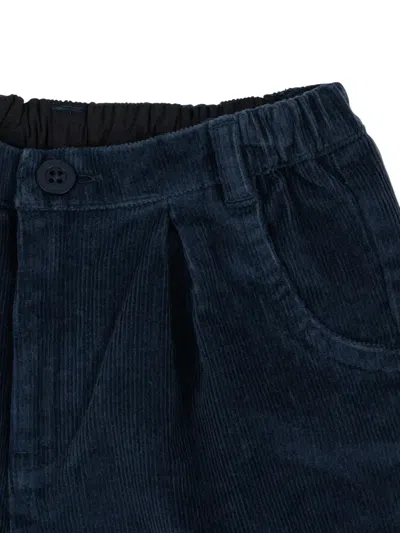 Konges Sløjd Remy Pleated Corduroy Trousers In Blue