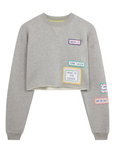 Mira Mikati Patch-detail Sweatshirt In Gray