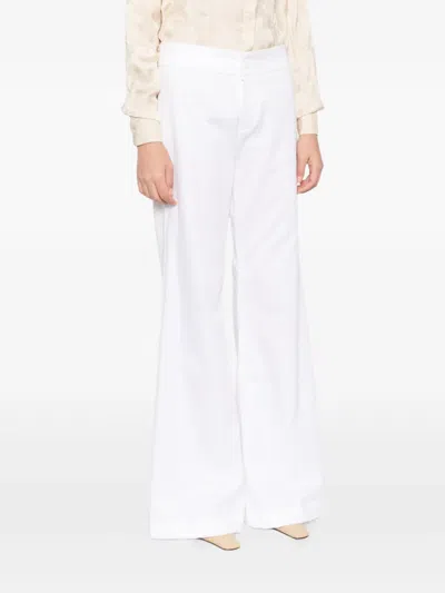 Blaklace Flared Trousers In White