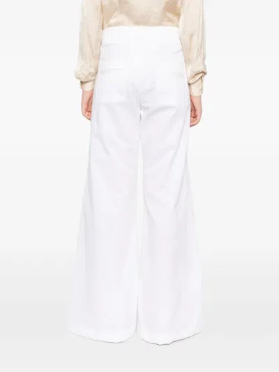 Blaklace Flared Trousers In White