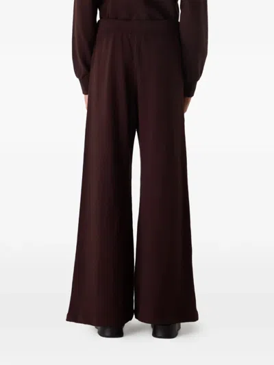 Éterne Drawstring Wide-leg Track Pants In Brown
