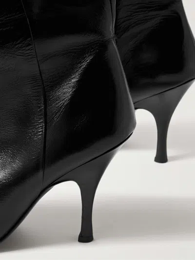 Khaite Colt 100 Glossed Leather Over-the-knee Boots In Black