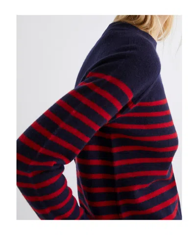 Marella Red And Blue Woman Knit In Blue