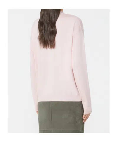Weekend Max Mara Wool And Cashmere V-neck Pullover In Pink