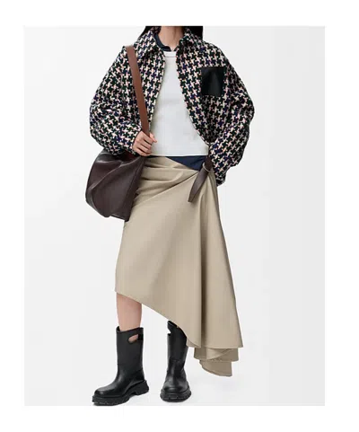 Loewe Anagram Embroidered Ribbed Top In White