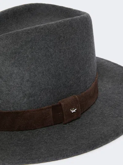 Weekend Max Mara Wool Felt Fedora - Medium Grey In Gray