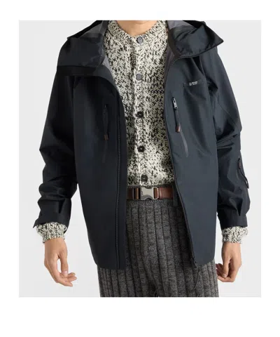 Prada Men's Technical Fabric Jacket In Black