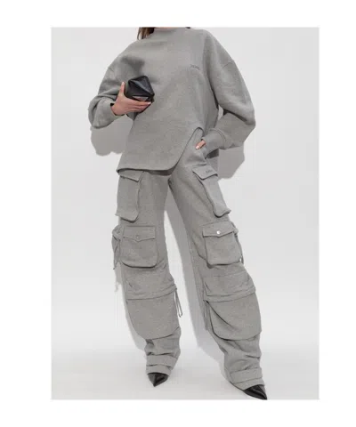 Attico The  Cargo Drawstring Pants In Gray