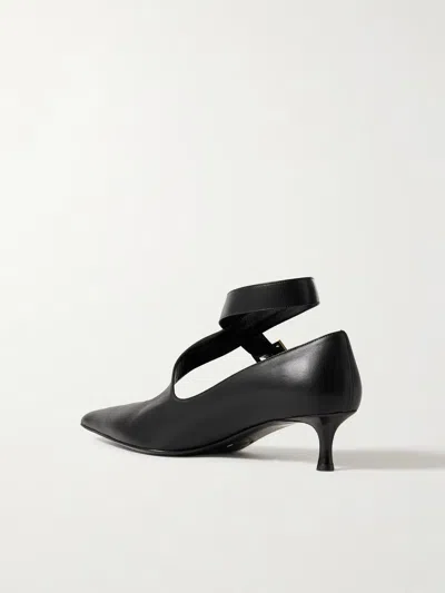 Khaite 45mm Sloan Buckle-strap Pumps In Black