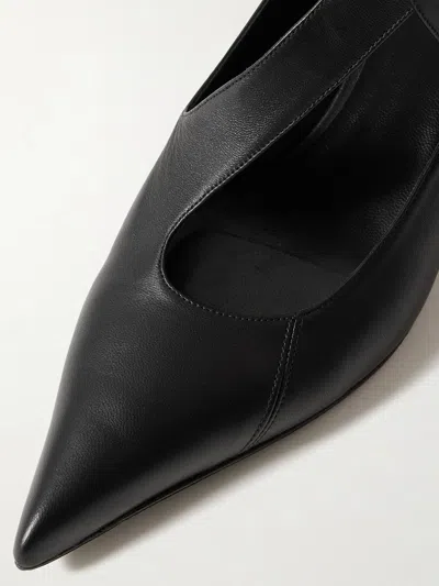 Khaite 45mm Sloan Buckle-strap Pumps In Black