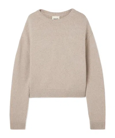 Khaite Milo Cashmere Sweater In Brown