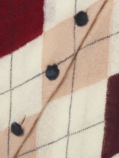 Khaite Long-sleeved Cardigan In White