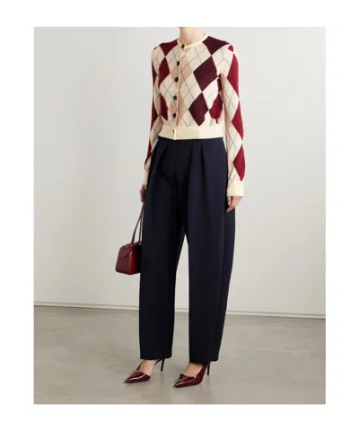 Khaite Long-sleeved Cardigan In White