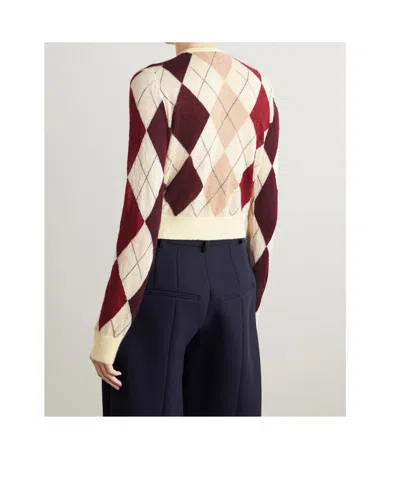 Khaite Long-sleeved Cardigan In White