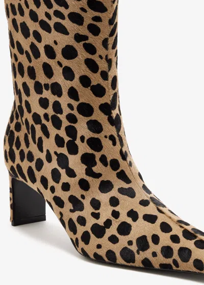 Khaite 55mm Ona Animal-print Boots In Animal Print