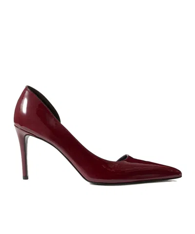 Khaite Jett Dorsay Pointed Toe Pumps In Burgundy