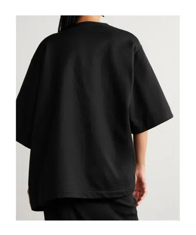 Dries Van Noten Draped Brooch T-shirt In Black