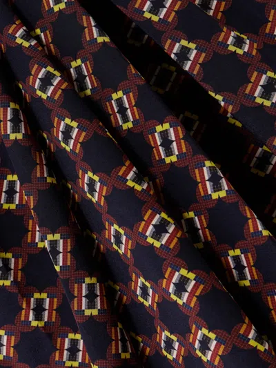 Dries Van Noten Wrap-effect Printed Silk-crepe Midi Dress In Multi