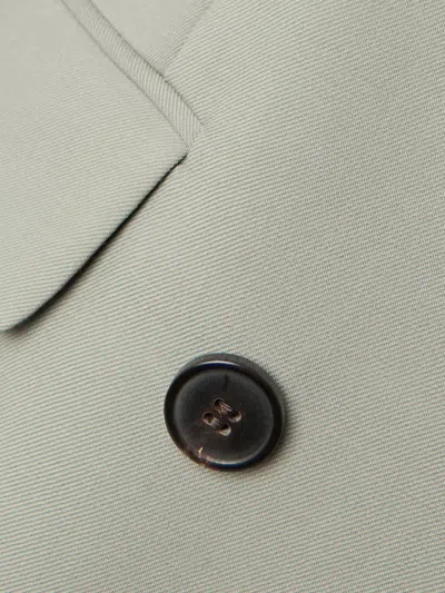 Dries Van Noten Double-breasted Wool And Mohair-blend Twill Blazer In Green