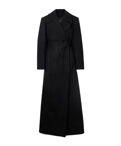 Dries Van Noten Long-sleeved Coat In Black