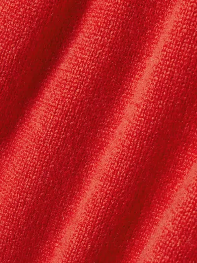 Khaite Long-sleeved Knitted Shirt In Red