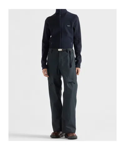 Prada Technical Fabric Ski Pants In Black