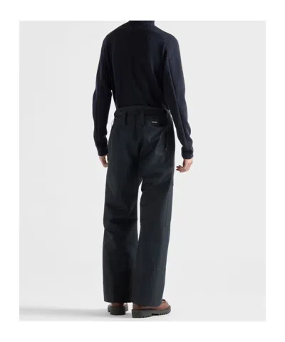 Prada Technical Fabric Ski Pants In Black