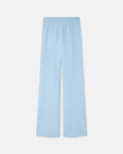 Versace Drawstring Flared Trousers In Blue