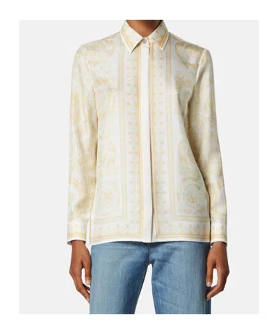 Versace Pattern-printed Long-sleeved Shirt In Multi