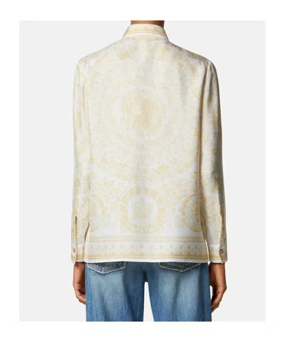 Versace Pattern-printed Long-sleeved Shirt In Multi
