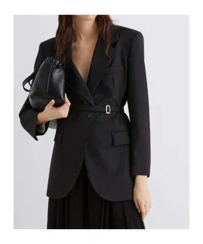 Marella Stretch Blazer In Black