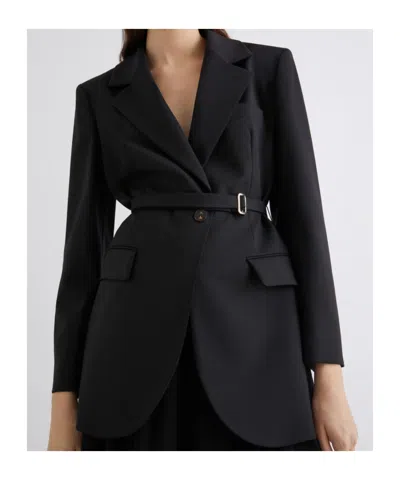 Marella Stretch Blazer In Black